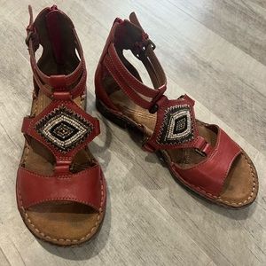 Comfortable and colorful beaded sandals by Naturalizer